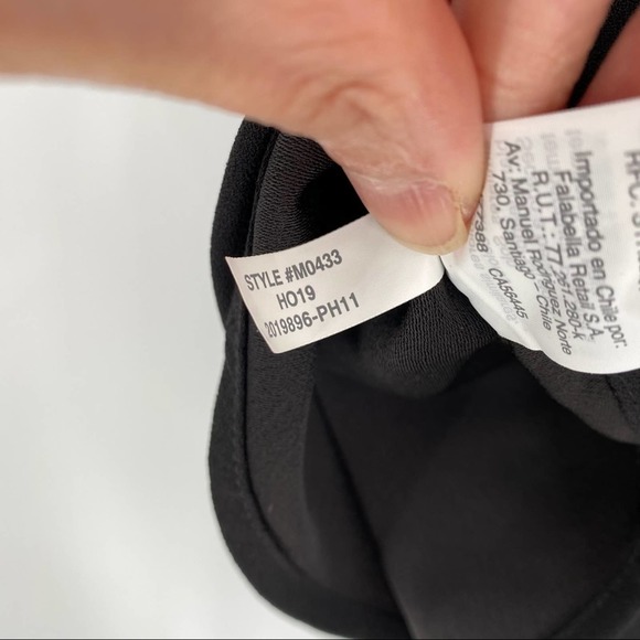 J. Crew Black Crepe Ruffle Neck Top - Picture 9 of 10